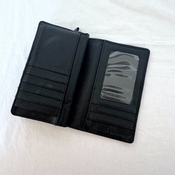 Black Soprano Leather Wallet | 3-Section Billfold - Picture 9 of 13